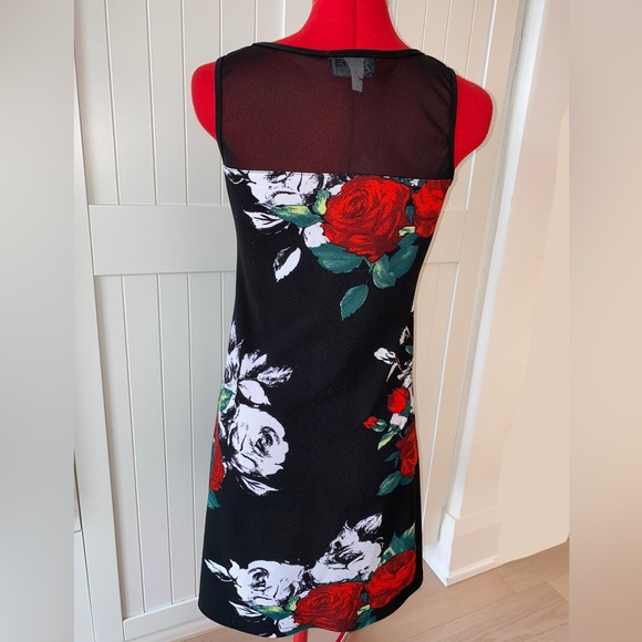 GITANE Mini Dress, Floral, Mesh, Summer, Canadian Made, Women's (US S) - Picture 3 of 5